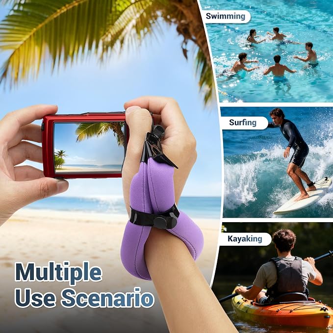 JJC Camera Float Wrist Strap for Olympus TG-7 TG7 TG-6 TG6 TG-5 TG5 TG-4 TG4 - Image 3