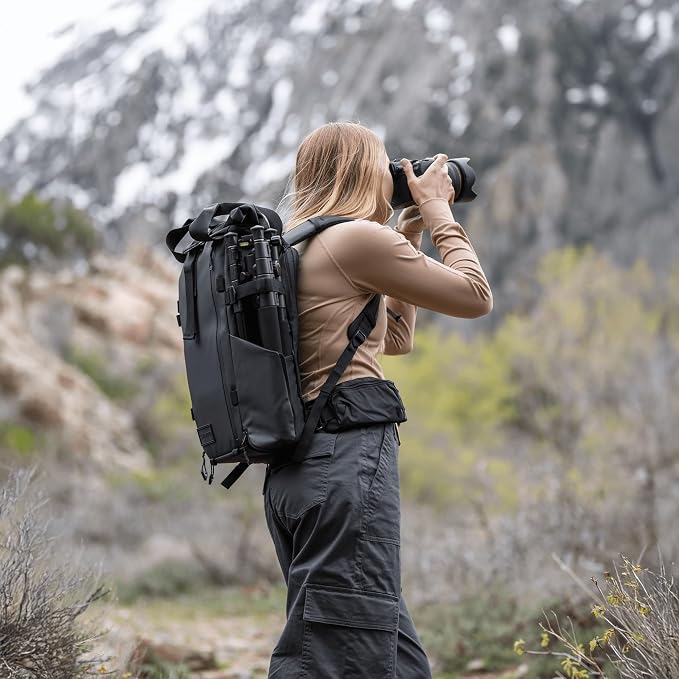 WANDRD PRVKE Rolltop 31L V4 Camera Backpack – Expandable Weatherproof Travel Bag - Image 4