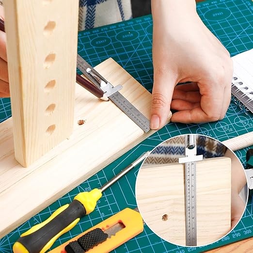 6 Inch 15 cm Pocket Ruler Flexible Precision Stainless Steel Ruler with Detachable Clips Stainless Steel Pocket Clip Scale Gauge Metric British System(3 Pieces)