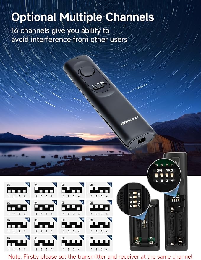 PROfezzion Wireless Shutter Release Remote Control Radio Control Shutter Release - Image 2