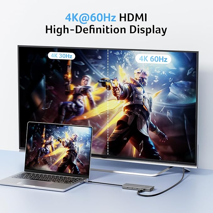 Acer 11 in 1 USB C HUB Multiport Adapter with 4K@60Hz HDMI, 1080P VGA, 2x10Gbps USB C, 2x5Gbps USB A, 100W PD Port, 1000Mbps Ethernet, SD/TF, Dual Monitor Docking Station for PC, Laptop, Desktop