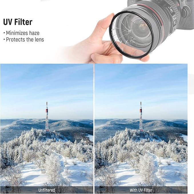 NEEWER 49mm UV CPL ND Lens Filter Kit, UV Protection + Circular Polarizing + - Image 5