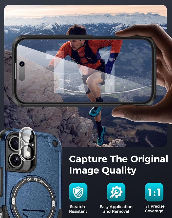 Goton for iPhone 16 Case with Privacy Tempered Glass Screen Protector & Camera - Image 7
