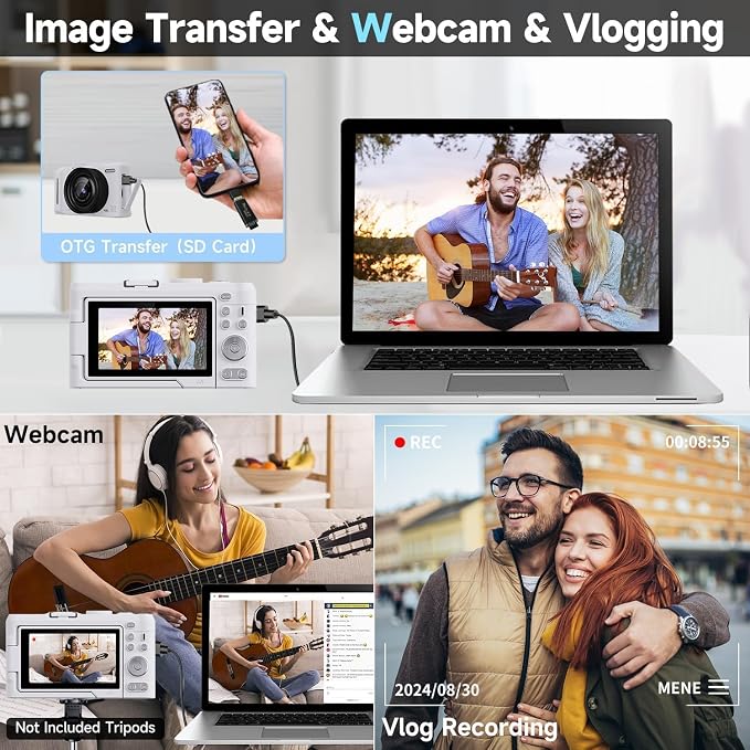 Digital Camera 4K for Photography, 50MP Vlogging Camera for YouTube Video - Image 5