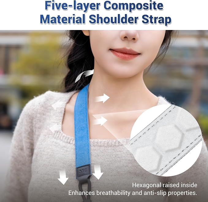 Blue Minimalist Denim lifestyle Camera Shoulder Neck Strap - Image 6