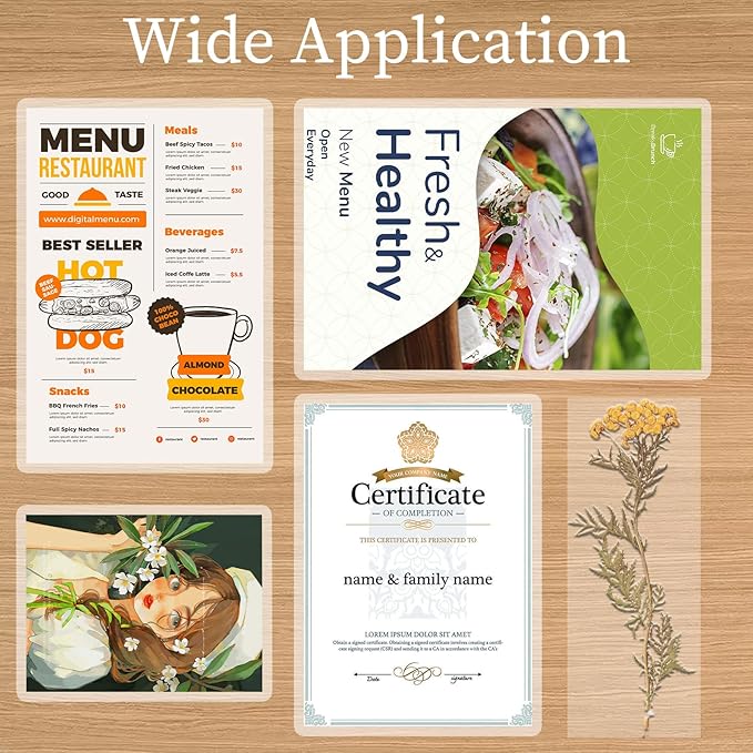 Thermal Laminating Pouches 3 mil, Clear 9 x 11.5 Inch Laminating Sheet Paper for Thermal Laminator, Holds 8.5 x 11 Inch Letter Size Sheets Lamination Sheet (100 Pack)