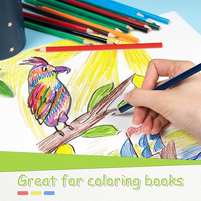S & E TEACHER'S EDITION Colored Pencils 360Pcs,Coloring Pencils Set for Adults Kids Drawing Pencils for Sketch, Woodcase Lead,Wooden Colored, Back to school Christmas Gifts