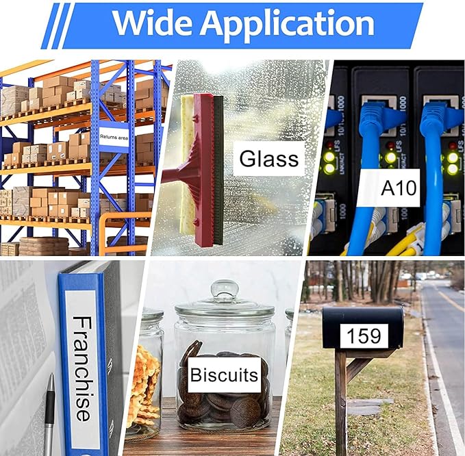 6 Pack 24mm 0.94 Laminated White Tape Compatible for Brother P-Touch Label Maker Tape TZe-251 24mm Label TZe251 1 Inch TZe TZ Tapes TZ-251 TZ251 for PT-D600 D610BT P700 P750W P950NW P710BT