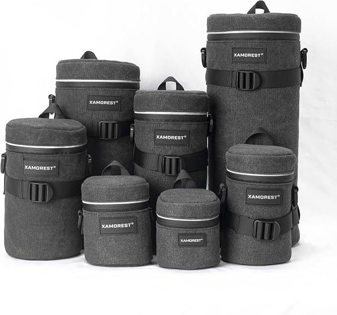 Camera Lens Case Bag for Photographyers, Zipper Waterproof Lens Protective - Image 6
