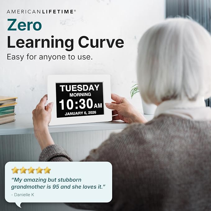 American Lifetime 【New 2025】 Dementia Clock Large Clock - Image 6