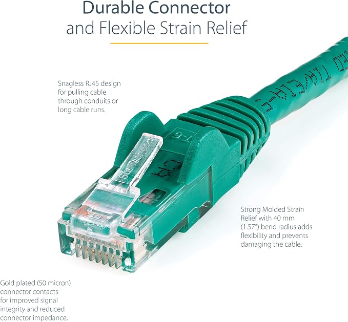 StarTech 1ft CAT6 Ethernet Cable - Image 3
