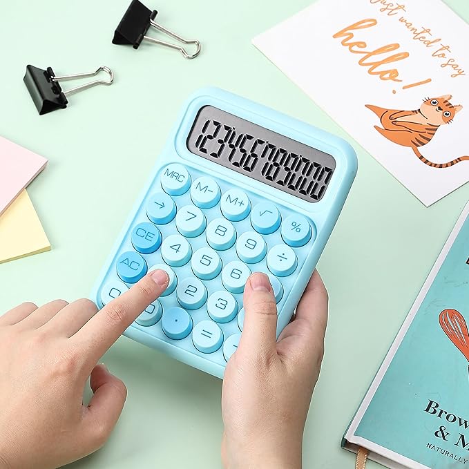 Mr. Pen- Mechanical Switch Calculator, 12 Digit Large LCD Display, Mechanical - Image 7