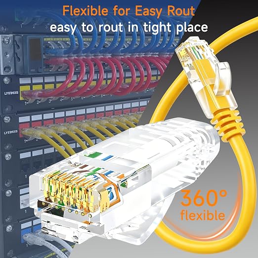 Cat6 Ethernet Patch Cable 1.5 ft, Cat6 Patch Cable - Image 3