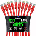 Maximm Cat 6 Ethernet Cable 12 ft by MaximmCable