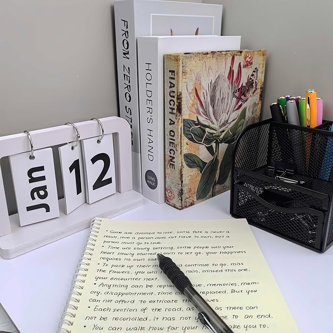 Fengtaiyuan Black Ink, 0.5mm, Retractable Gel Ink Rollerball Pens, Extra Fine, Comfortable Grip, Easy Hold, Writting Smooth, 6 Pack (BlackZS05P6)