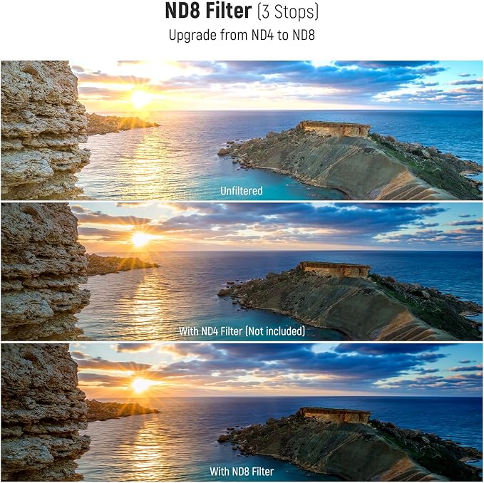 NEEWER 58mm UV/CPL/ND Lens Filter Kit, UV Protection + Circular Polarizing + - Image 4