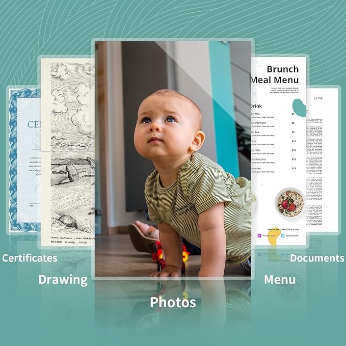 5 mil Thermal Laminating Sheets 500 Packs, 9” x 11.5” Clear Laminating Pouches Holds 8.5 x 11 Inch Sheet, Letter Size Lamination Paper for Laminator - Rounded Corner