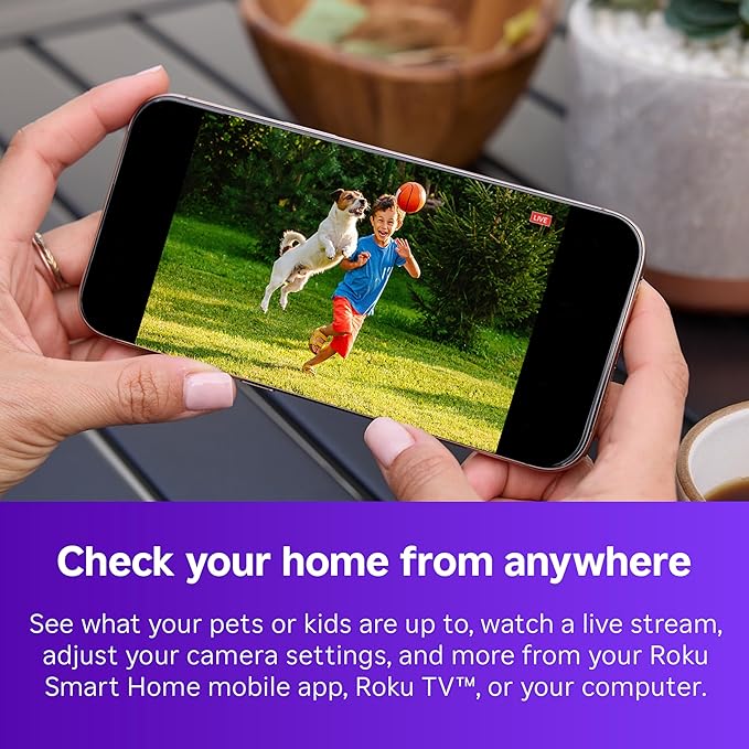 Roku Wireless Battery Security Camera 2025, Indoor/Outdoor Weather‑Resistant - Image 2