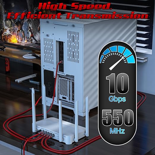 5 Feet Cat6 Patch Cables, Solid Pure Copper Patch Cord, Cat 6 Ethernet Cable - Image 4