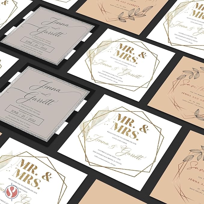 Half Letter Size, 8.5" x 5.5" Pastel Color Cardstock Paper for Arts and Crafts, Scrapbooking, Stationery Printing | Medium Weight 67lb Vellum Bristol (147gsm) Card Stock | 100 Sheets per Pack | Buff