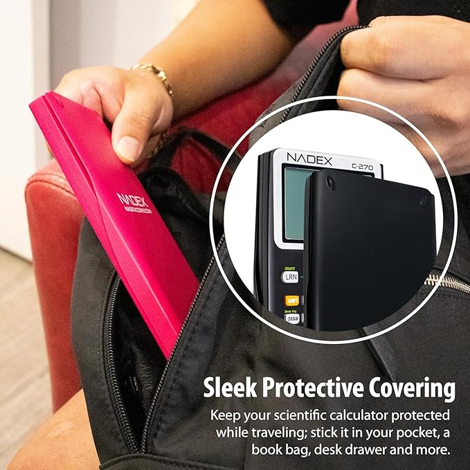 Scientific Calculator with Graph Functions for College and High School Students, Engineering, Advanced Mathematics, Calculus, Algebra, Geometery, Trigonometry, Statistics, Physics, Chemistry - Pink