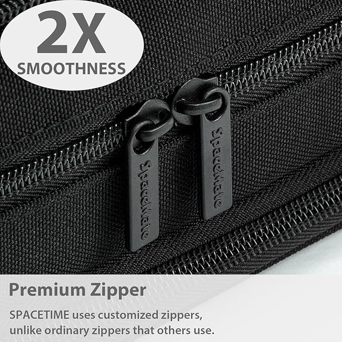 Pencil Case Pouch Box Bag School Supplies Girls Boys Kids, Cute Preppy Stuff Big Capacity Aesthetic Pen Organizer, Back to College Stationary, Black, Extra Large Style, 2300ml