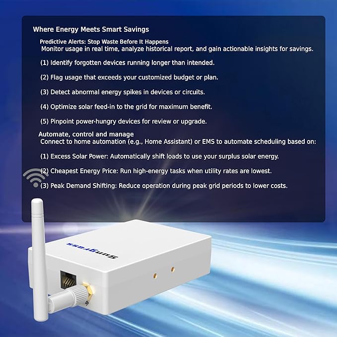 20 Circuit Home Energy Monitor, Real Time Electricity Usage & Power Consumption - Image 2
