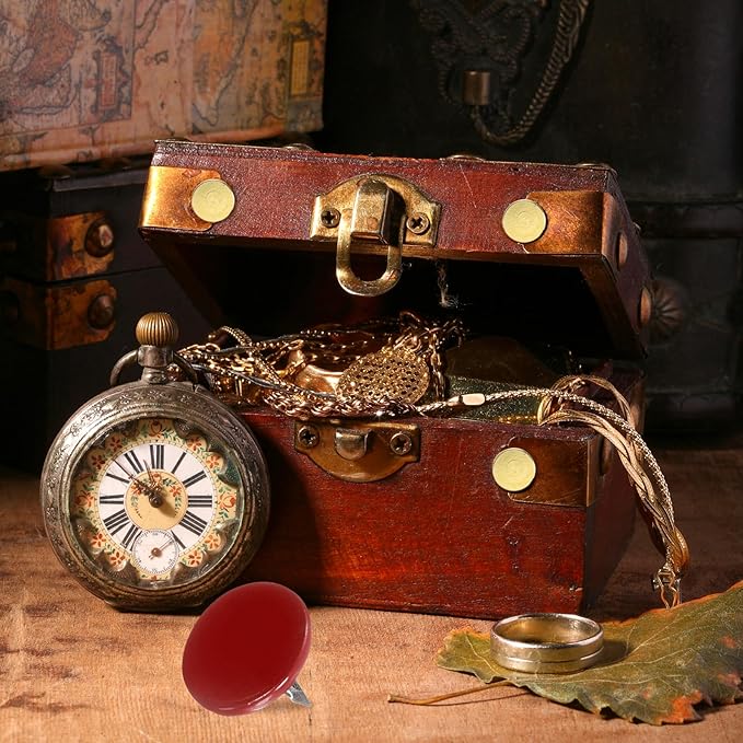 uxcell 100Pcs Upholstery Tacks, 11mmx10mm Flat Head Thumb Tack Decorative Furniture Nails Push Pins for Furniture Sofa Headboards, Red