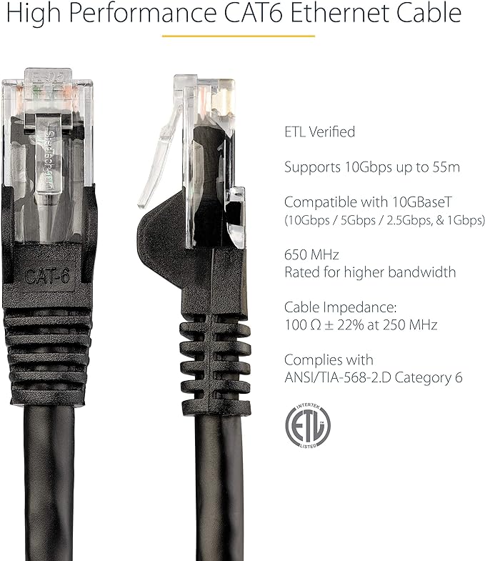 StarTech.com 6 ft. CAT6 Ethernet Cable - Image 2
