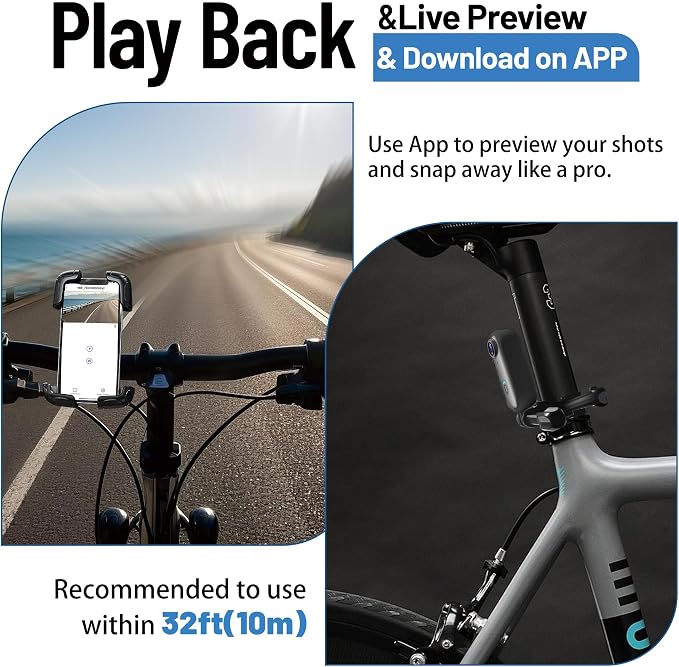 4K Mini WiFi Action Camera 64GB Thumb POV Portable Body Cam Wearable Video - Image 3