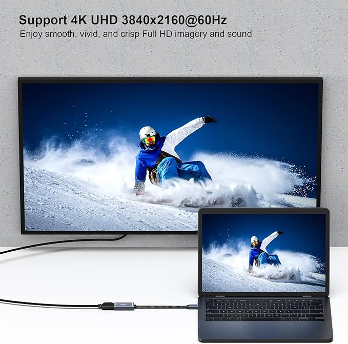 BENFEI Mini DisplayPort to HDMI Adapter 4K@60Hz, Compatible - Image 5