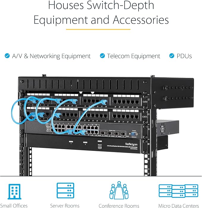 StarTech.com 8U 19" Wall Mount Network Rack - Image 4