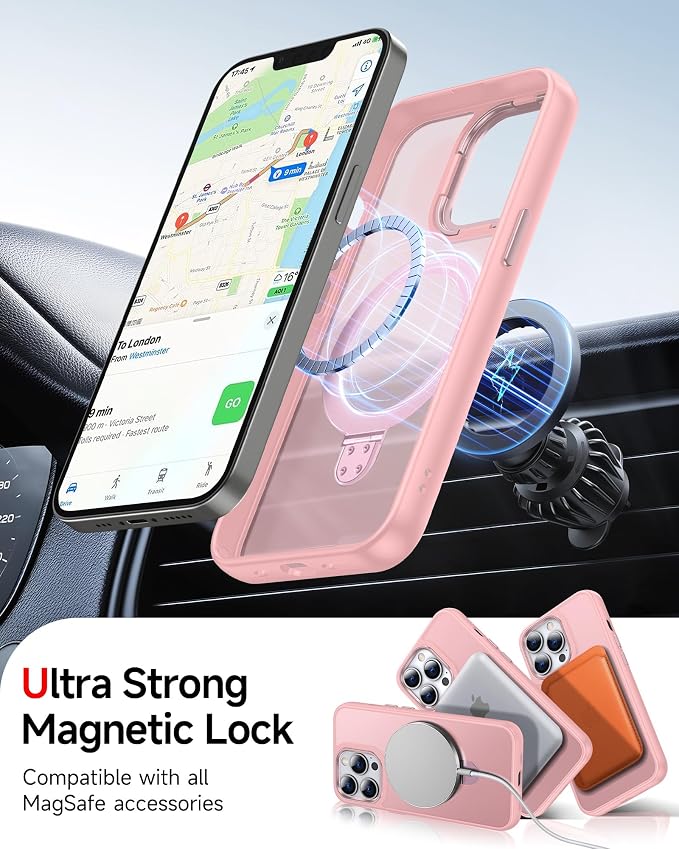 LeYi for iPhone-13-Pro Case Pink: - Image 4