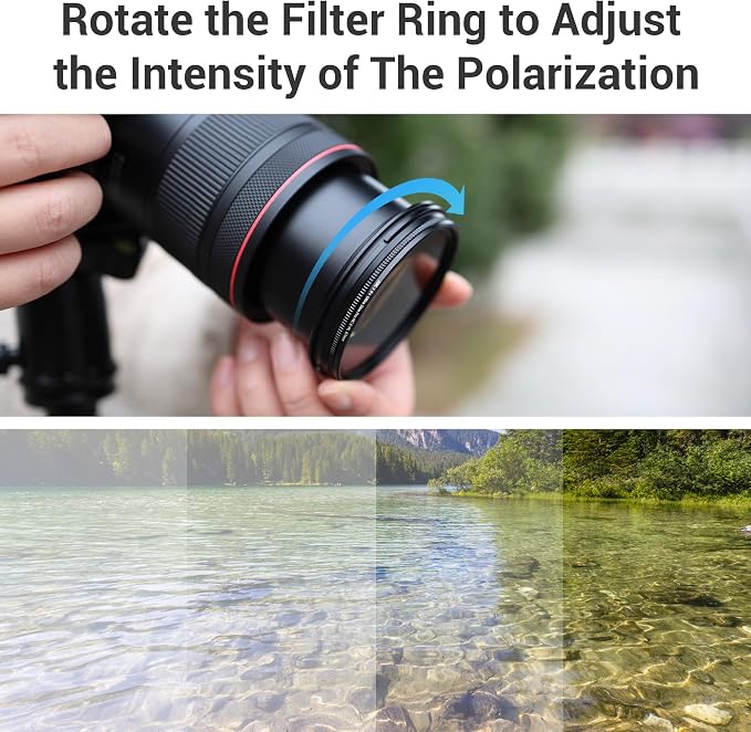 JJC 55mm Circular Polarizer Polarizing CPL Filter - Image 5