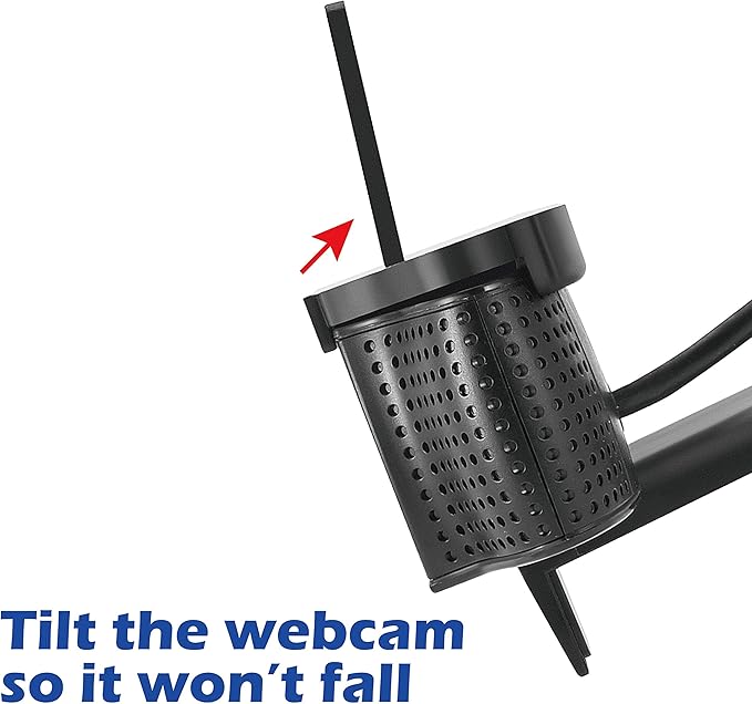 imluckies Webcam Cover for Logitech C920/ C920x/ C930e/ C922x/ C922 HD Pro Stream Webcam, Physical Anti-Peeping, Camera Privacy Shutter Cover Protect Lens and Security, Black