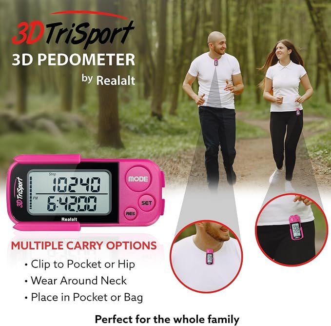 Realalt 3DTriSport 3D Walking Pedometer - Image 5