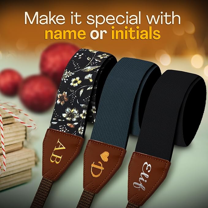 Art Tribute Custom Black Camera Strap - Image 2