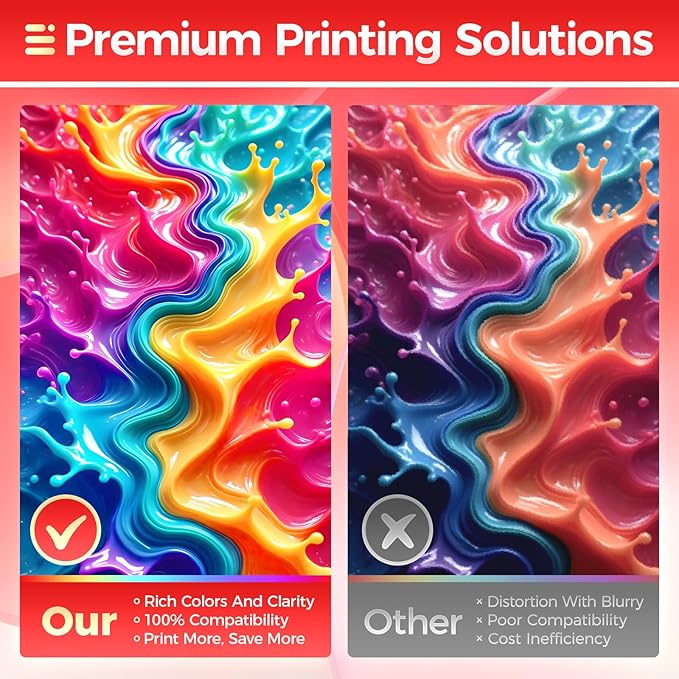 PFI-102 Ink Tank 6-Pack 130ml PFI102 Ink Cartridges Compatible with Canon imagePROGRAF iPF500 iPF510 iPF600 iPF605 iPF610 iPF650 iPF655 iPF700 iPF710 iPF720 iPF750 iPF755 iPF760 iPF765 Inkjet Printer