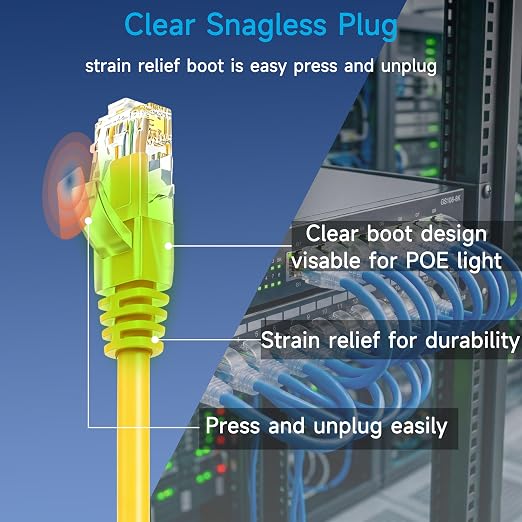Cat6 Ethernet Patch Cable 3 ft, Cat6 Patch Cable - Image 4