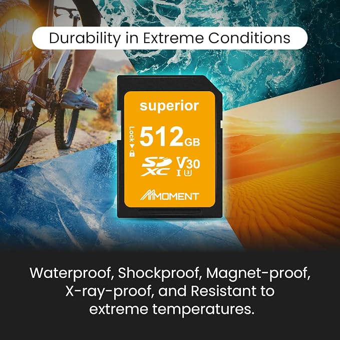 MMOMENT 512GB Full-Size SD Card UHS-I U3 V30 Class 10 High Speed SDXC – Up to - Image 6