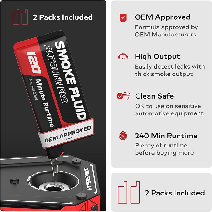 AutoLine Pro HyperSmoke™ Automotive Smoke Machine EVAP Vacuum Leak Tester | Pro - Image 4