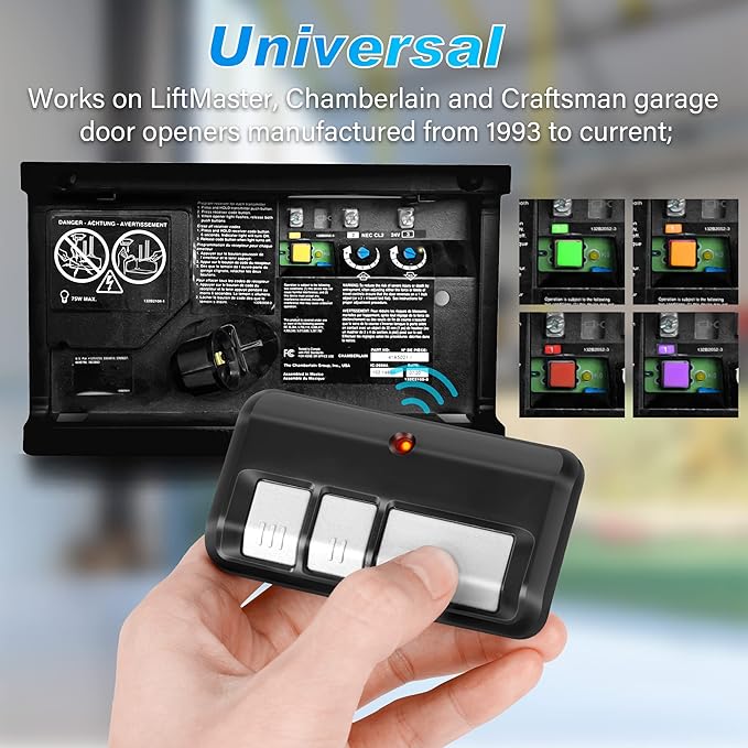 for Chamberlain LiftMaster Craftsman Garage Door Opener Remote 893LM 893MAX - Image 2