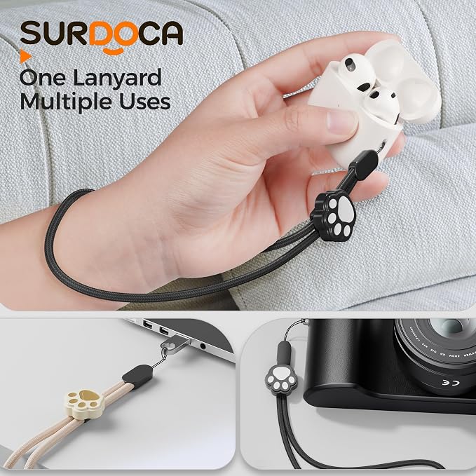 SURDOCA Adjustable Phone Lanyard, Camera Wrist Strap, Nylon Wrist Lanyard - Image 5