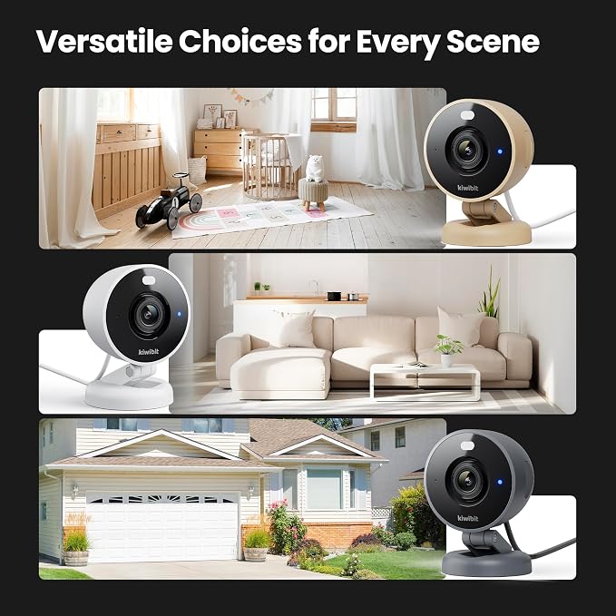 Kiwibit 2K Security Camera Indoor/Outdoor, Magnetic Wired Cameras - Image 3