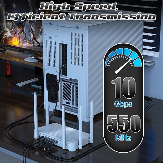 4 Feet Cat6 Patch Cables, Solid Pure Copper Patch Cord, Cat 6 Ethernet Cable - Image 4