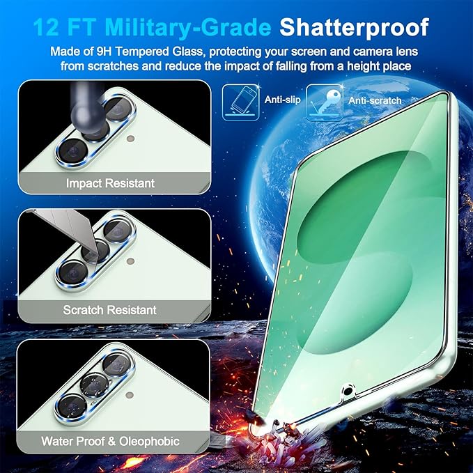 firtstnow 3 Pack for Samsung Galaxy S26 Plus Screen Protector Tempered Glass + - Image 5