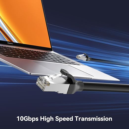 BENFEI Cat 7 Ethernet Cable 20FT, 10Gbps 600MHz High Speed RJ45 LAN Network - Image 2
