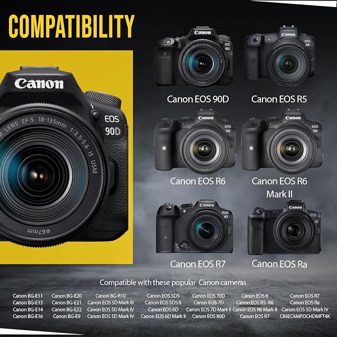 BM Premium 2 LP-E6N Batteries for Canon EOS R, EOS R5, EOS 90D, EOS 60D - Image 4