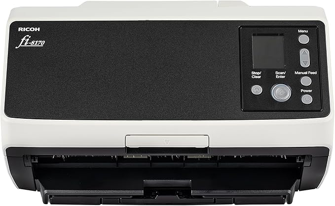 Ricoh fi-8170 Professional High Speed Color Duplex Document Scanner (PA03810-B055) + USB Printer Cable + Network Cable