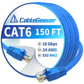 CableGeeker Cat 6 Ethernet Cable 150 ft, High Speed 10Gbps CCA Internet Network by CableGeeker